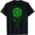 thumbnail image 1 of Faith Hope Cure Sunflower Green Mental Health Awareness T-Shirt, 1 of 3