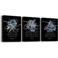 thumbnail image 1 of Faith, Hope & Love Bible Verse Inspirational Wall Art， Christian Canvas, A Great Christian Religious Decor Gift for Living Room Christian Bedroom，(29 x 38cm x 3pcs) Framed （black）, 1 of 5