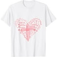 thumbnail image 1 of Faith Hope Love Christian Heart Jesus Catholic Devotion T-Shirt, 1 of 2