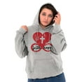 thumbnail image 1 of Faith Hope Love Cross Eternal Life Women Plus Size Graphic Pullover Hoodie Brisco Brands 3X, 1 of 3