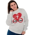 thumbnail image 1 of Faith Hope Love Cross Eternal Life Women Plus Size Crewneck Sweatshirt Brisco Brands 5X, 1 of 5