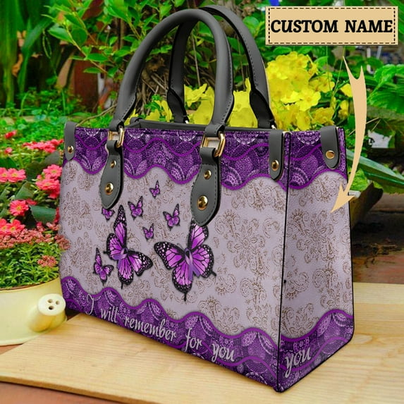 Faith Hope Love Crossbody Bags for Women Brand Design Women Handbag Butterfly Cancer Awareness Gift Leather PU Tote Bag