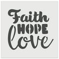 thumbnail image 1 of Faith Hope Love DIY Cookie Wall Craft Stencil - 5.5 Inch, 1 of 5