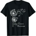 thumbnail image 1 of Faith Hope Love Dandelion Lung Cancer Awareness Fighters T-Shirt, 1 of 4