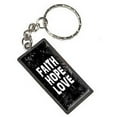 thumbnail image 1 of Faith Hope Love Distressed Inspirational Keychain Key Chain Ring, 1 of 1