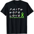 thumbnail image 1 of Faith Hope Love Eating Disorder Awareness T-Shirt, 1 of 3