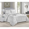 thumbnail image 1 of FAITH, HOPE, LOVE HOME DÉCOR Décor&More Hotel Collection Queen Size 8 Piece Bed in a Bag Down Alternative Comforter Set - White, 1 of 1
