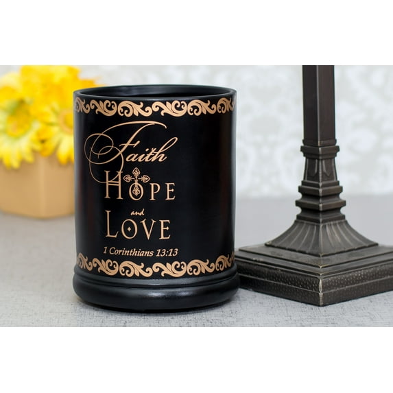 Faith Hope Love Jar Candle Warmer
