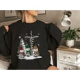 thumbnail image 1 of Faith Hope Love Jesus Christmas T-Shirt – Snowmen Holiday Graphic Tee, Family Xmas Trip Shirt, Winter Faith Outfit, 1 of 2