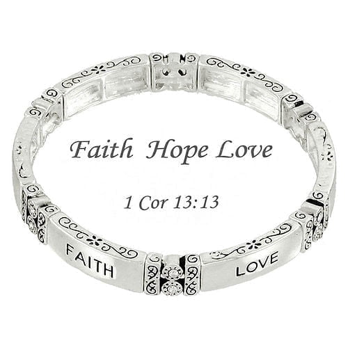 Freebird Jewelry Box Faith Hope Love Message Bracelet