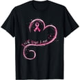 thumbnail image 1 of Faith Hope Love Pink Ribbon Breast Cancer Awareness T-Shirt Black Small, 1 of 4