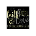 thumbnail image 1 of Faith Hope Love Slate Grey Anchor Heart 12 x 12 Wood Wall Sign Plaque, 1 of 4