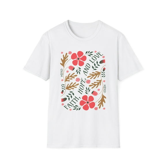 Faith Hope Love T-Shirt: Inspirational Christian Graphic Tee