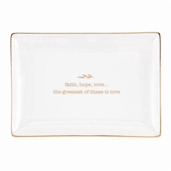 Faith Hope Love Trinket Tray