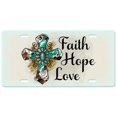thumbnail image 2 of Blessed Metal License Plate – Black Aluminum – Novelty Car Tag – USA 2 of 4