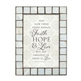 thumbnail image 1 of Faith Hope and Love Amber Pearlescent 5 x 7 Table Top and Wall Photo Frame, 1 of 1