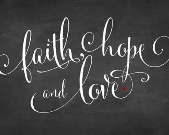 Faith Hope and Love Canvas Art - Amy Cummings (24 x 30)