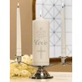 Faith, Hope and Love Unity Candle Set, 9 Inch x 3 Inch