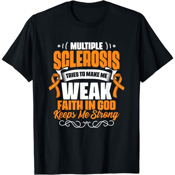 Faith In God MS Awareness Multiple Sclerosis Survivor T-Shirt