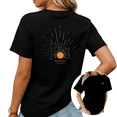 thumbnail image 1 of Faith Inspired Be The Light Matthew 5:14 Christian Tees Womans T-shirt Tops Black/White S-5XL, 1 of 4