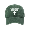 thumbnail image 1 of Faith-Inspired Hat Cross Letter Print Baseball Cap Washed Caps for Streetwear and Daily Casual Outfits, 1 of 3