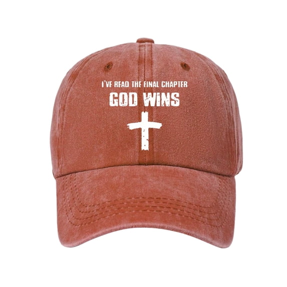 Faith-Inspired Hat Cross Letter Print Baseball Cap Washed Caps for Streetwear and Daily Casual Outfits