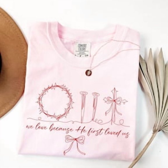 Faith Inspired Heart Scripture Casual T-Shirt