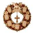 thumbnail image 1 of Faith Inspired Winged Angel Wreath Wall Sign, Wood Detailed Accent for Home Decor, for Entryway Wall or Door and Everyday Home Decor, 1 of 5