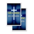thumbnail image 1 of Faith Is A Journey Not A Destination (2-PACK) 24" x 36" Vinyl Decals | Sign Insert Peel & Stick Decals Stickers Window Signs, 1 of 2