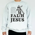 thumbnail image 1 of "Faith Is Believe In Jesus" Christian Sweatshirt – Matthew 6:6 Bible Verse Pullover with Inspirational Faith Design, 1 of 6
