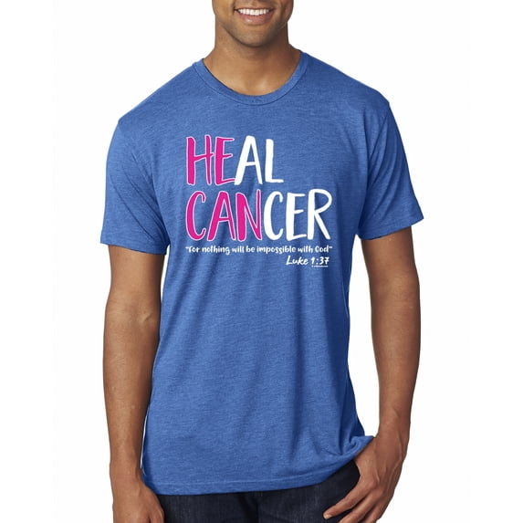 Faith Jesus Believe Awareness Mens Premium Tri Blend T-Shirt, Vintage Royal, Small