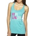 thumbnail image 1 of Faith Jesus Believe Awareness Tri-Blend Racerback Tank Top, Tahiti Blue, X-Large, 1 of 3