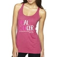 thumbnail image 1 of Faith Jesus Believe Awareness Tri-Blend Racerback Tank Top, Vintage Pink, X-Large, 1 of 3