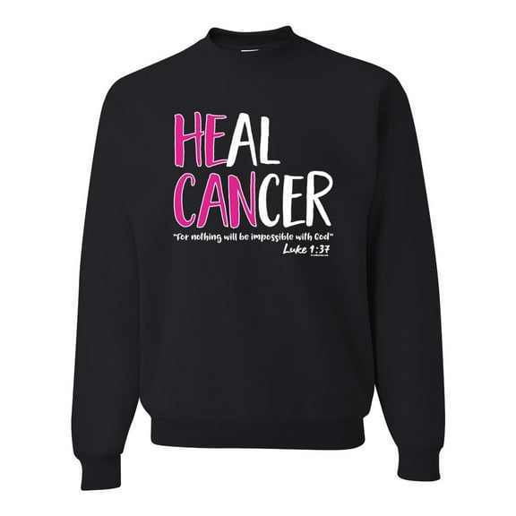 Faith Jesus Believe Awareness Unisex Crewneck Graphic Sweatshirt, Black, X-Large