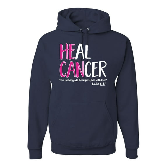 Faith Jesus Believe Awareness Unisex Graphic Hoodie Sweatshirt, Navy, Small