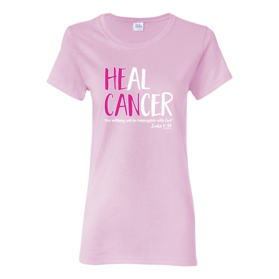 Faith Jesus Believe Awareness Womens Graphic T-Shirt, Light Pink, Large