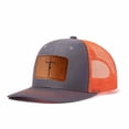 thumbnail image 1 of Faith Letter leather label pattern, suitable for travel and casual outfits, breathable outdoor baseball cap for men, adjustable, 1 of 10