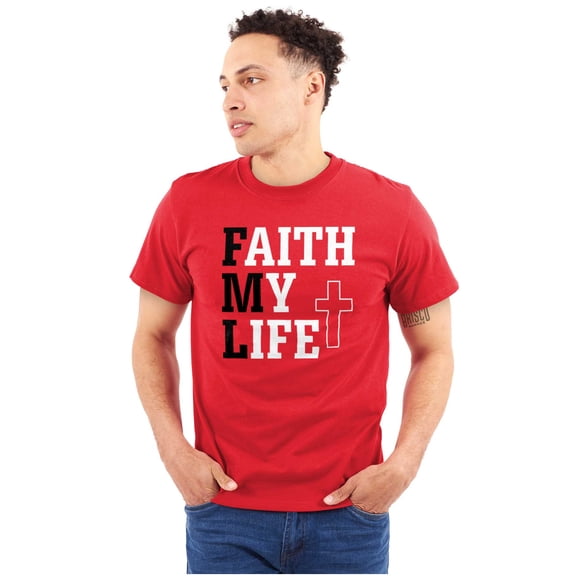 Faith Life Religious Jesus Christ God Plus Size Crewneck Graphic Tee Shirt Brisco Brands 3X