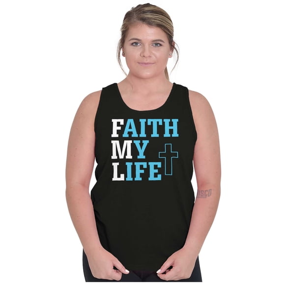 Faith Life Religious Jesus Christ God Tank Top T Shirts Men Women Brisco Brands X