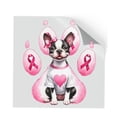 thumbnail image 1 of Faith Love Hope Boston Terrier Breast Cancer Awareness Survivor Cutout Transfer Sticker Gentleman Dog Lover Gifts Transparent Decal Art Decor - 02017, 1 of 5