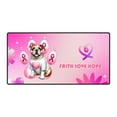 thumbnail image 1 of Faith Love Hope Bulldog Breast Cancer Awareness Survivor Desk Mat Full Keyboard Mouse Pad Dog Lover Gifts Idea Large Mousepad - 02017, 1 of 5