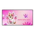 thumbnail image 1 of Faith Love Hope Corgi Breast Cancer Awareness Survivor Desk Mat Full Keyboard Mouse Pad Welsh Corgi Dog Lover Gifts Idea Large Mousepad - 02017, 1 of 5