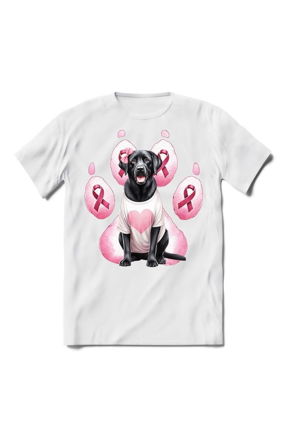 Faith Love Hope Labrador Retriever Breast Cancer Awareness Survivor Shirt T-shirt Unisex Merch Lab Dog Lover Gifts - 02017