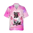 thumbnail image 1 of Faith Love Hope Pitbull Breast Cancer Awareness Survivor Hawaiian Shirt Breathable Summer Unisex Merch Terrier Dog Lover - 02017, 1 of 6