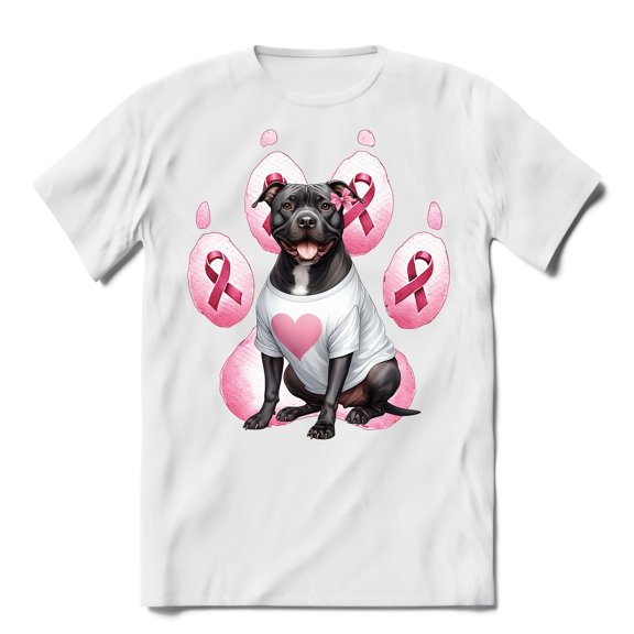 Faith Love Hope Pitbull Breast Cancer Awareness Survivor Shirt T-shirt Unisex Merch Terrier Dog Lover - 02017