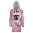 thumbnail image 1 of Faith Love Hope Pug Breast Cancer Awareness Survivor All Over Print 3D Hooded Duffle Toggle Coat Dog Lover Gifts - 02017, 1 of 6