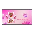 thumbnail image 1 of Faith Love Hope Rhodesian Ridgeback Breast Cancer Awareness Survivor Desk Mat Full Keyboard Mouse Pad Ridgebacks Dog Lover Gifts Large Mousepad - 02017, 1 of 5