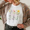 thumbnail image 1 of Faith Love Hope Shirt, Motivational T-Shirt, Christian Apparel, Christian T Shirts, Religious Shirt, Inspirational Quotes (Colors:Dark Grey Heather; Sizes:2XL;), 1 of 1