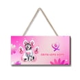 thumbnail image 1 of Faith Love Hope Siberian Husky Breast Cancer Awareness Survivor Landscape Wood Sign Husky Dog Lover Gifts Hanging Wall Home Decor - 02017, 1 of 5
