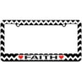 thumbnail image 1 of Faith Love with Hearts License Plate Tag Frame, Multiple Colors, 1 of 1